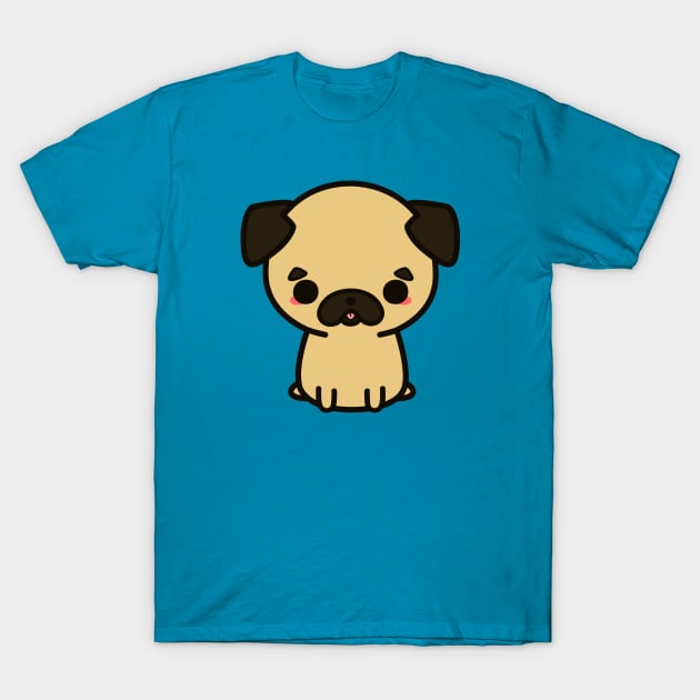 Cute pug T-Shirt by peppermintpopuk